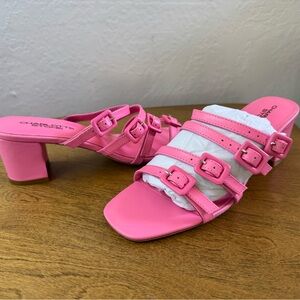Charlotte Stone Strappy Block Heeled Sandals - 8 - Never worn